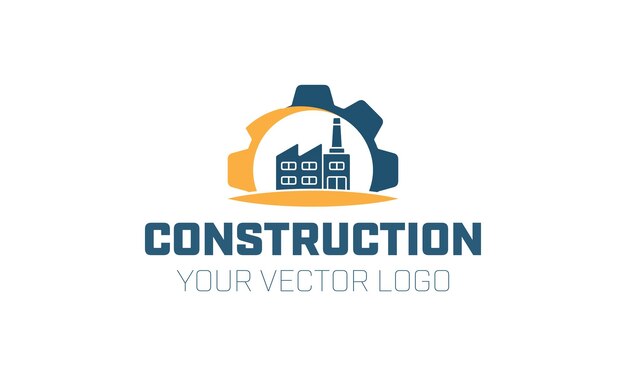 Vector a logo for construction and design for a house