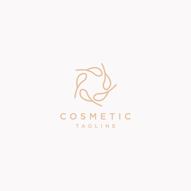 logo cosmetic design art template