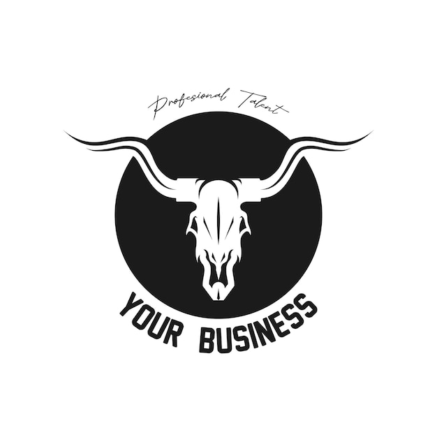 Logo cowboy rodeo Retro Rodeo logo met ruiter silhouet Wild west vintage rodeo badge Vector illustratie