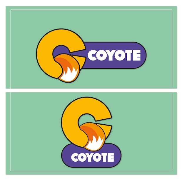 Vector logo coyote