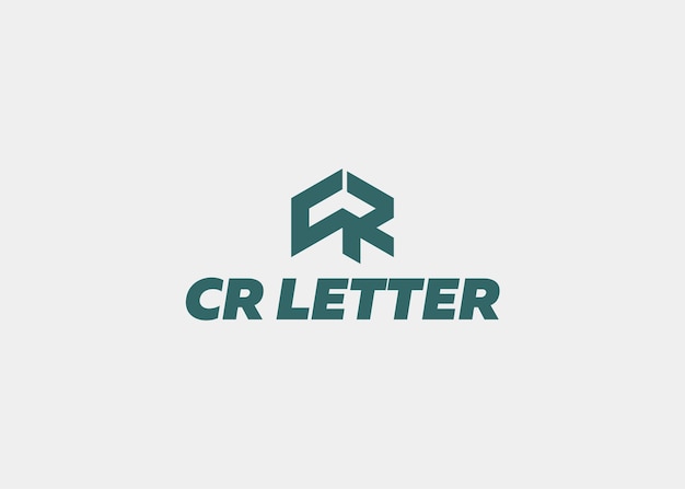 로고 CR 문자 회사 이름