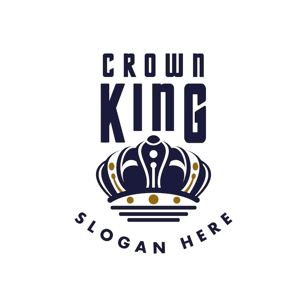 Logo crown king general good for any industry