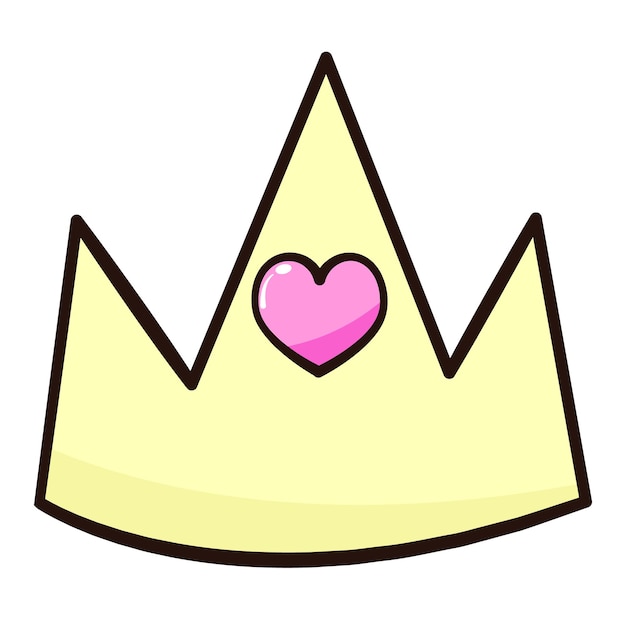 Logo crown sticker vector