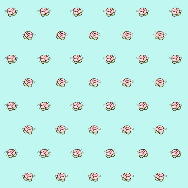 Logo cute Flower pattern Vector