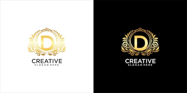Logo d ornament luxe ontwerp