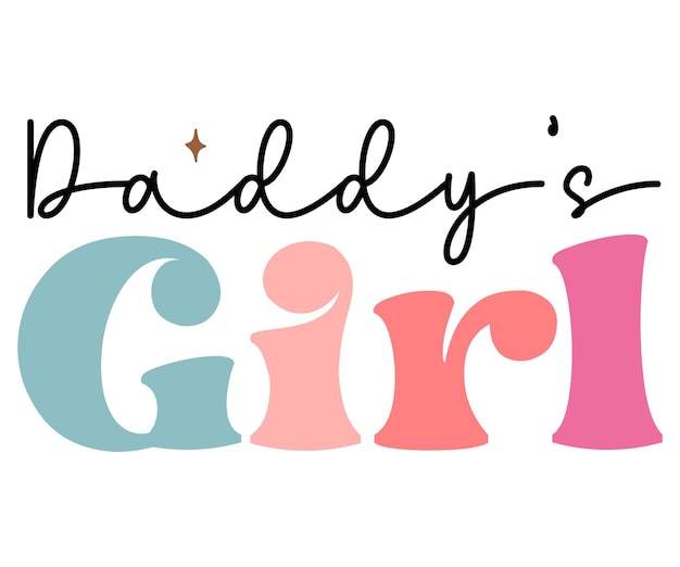 A logo for daddy's girl that says daddy's girl.