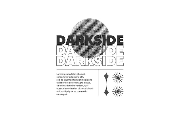 A logo for darkside da da darkside