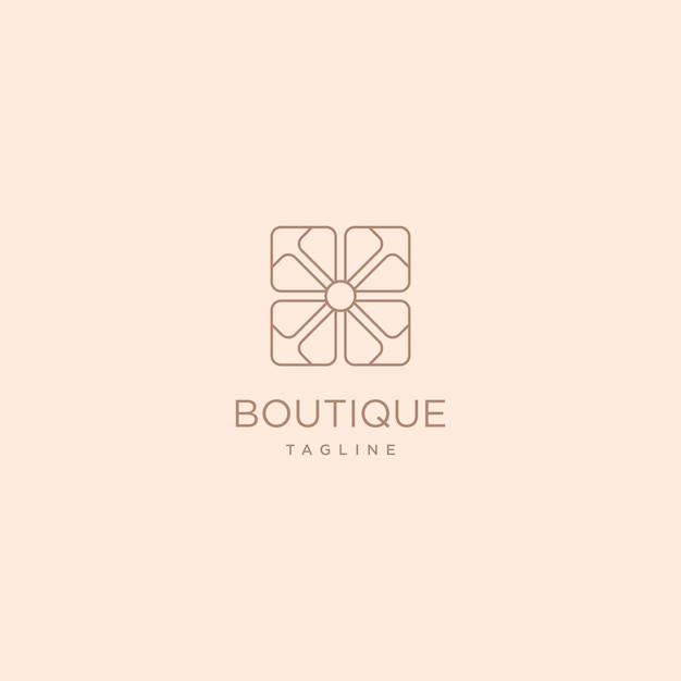 LOGO DESIGN BOUTIQUE TAGLINE ART TEMPLATE