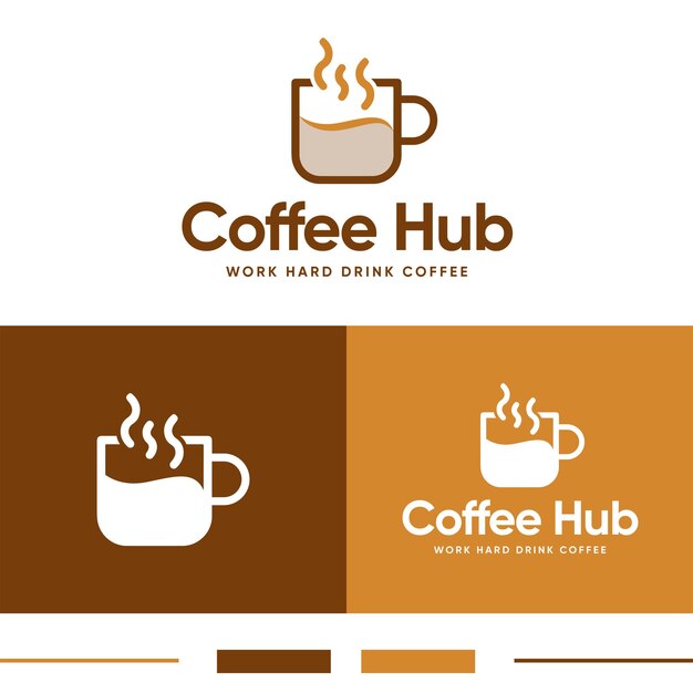 Дизайн логотипа для кофейни Coffee Cup icon logo