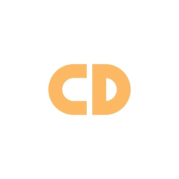 로고 디자인 조합 문자 c와 d
