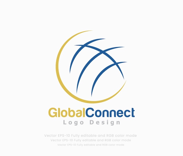 Logo design for a company that is global connect.