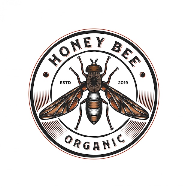 Logo design for honey products or honey bee farms