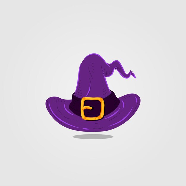 logo design icon magic hat halloween element vector