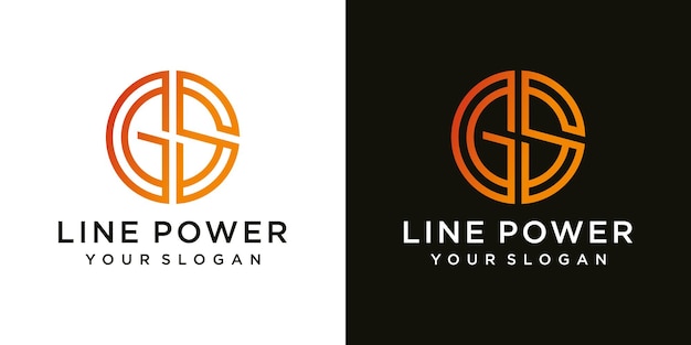 Logo design inspiration for companies from the initial letters of the gs logo icon template