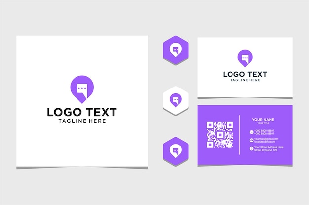 Logo design inspiration for company and business card premium vector premium vector