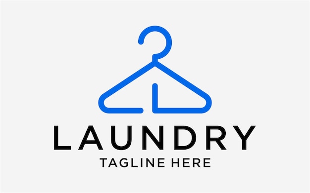 LOGO DESIGN LAUNDRY SIMPLE LINE