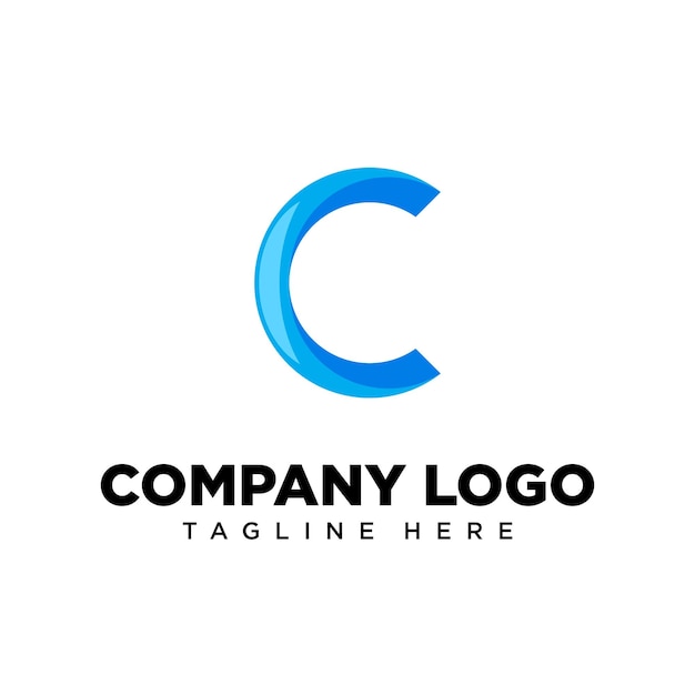 회사, 커뮤니티, 개인 로고, 브랜드 로고에 적합한 로고 디자인 문자 C