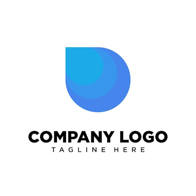 Буква D с логотипом, подходящая для компании, сообщества, личных логотипов, логотипов брендов