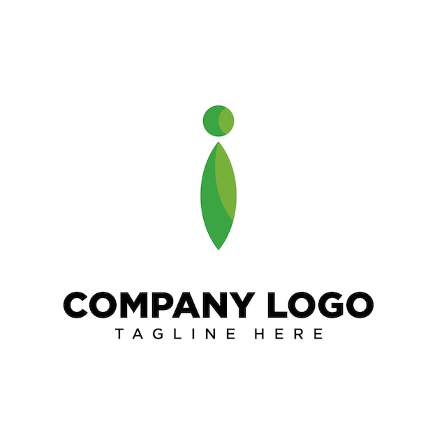 Буква I с логотипом, подходящая для компании, сообщества, личных логотипов, логотипов брендов