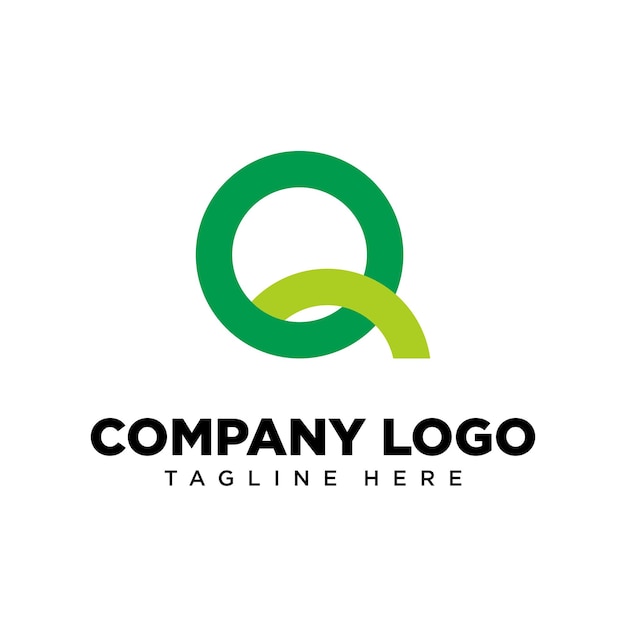 Lettera di design del logo q, adatta per azienda, comunità, loghi personali, loghi del marchio