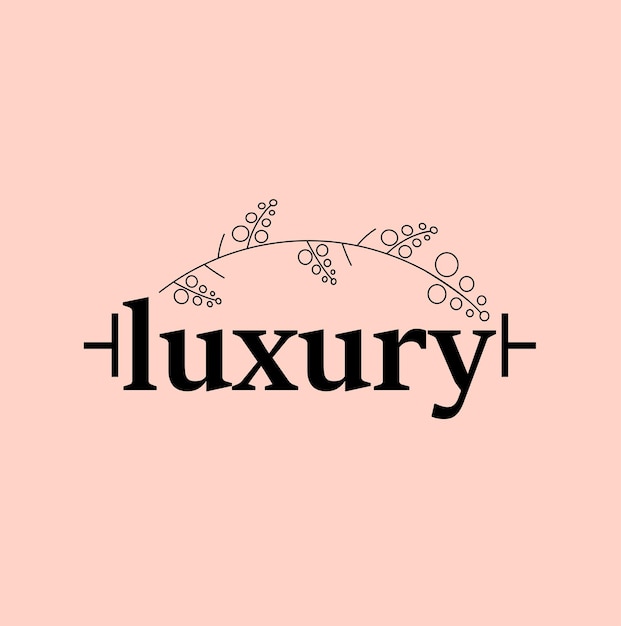 Logo design of a luxury cosmetics brand