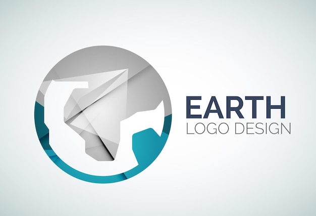 Logo design made of color pieces