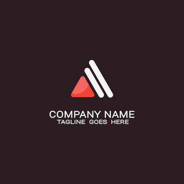 logo design modern initial letter A triangle etc