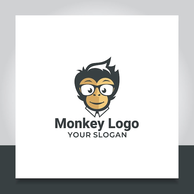 logo design monkey business illustration