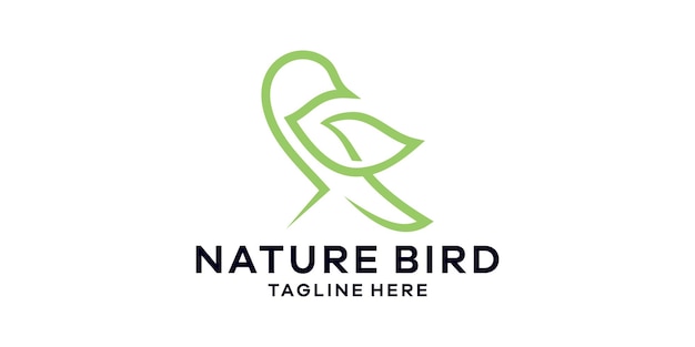 Logo design nature bird logo design template symbol idea