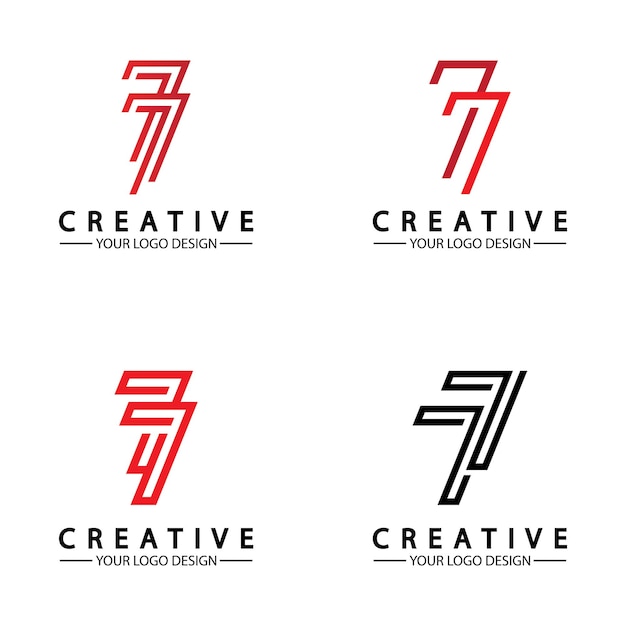 Logo design numero 77 immagine illustrazione vettoriale