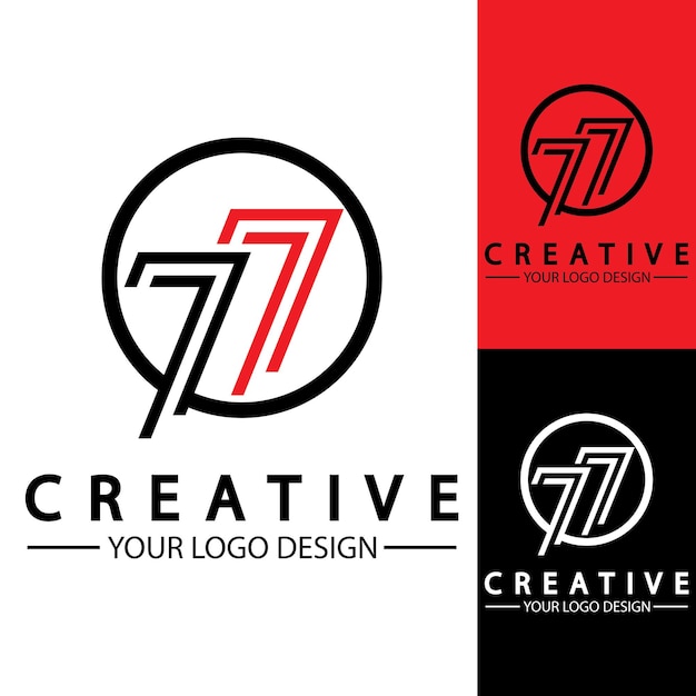 Дизайн логотипа № 77 векторная иллюстрация изображения