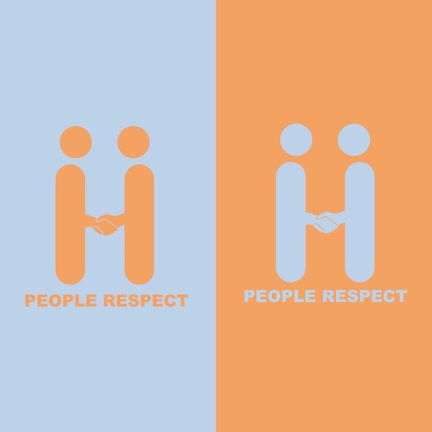 Logo Design People respect human good service icon symbol analysis logo element health check