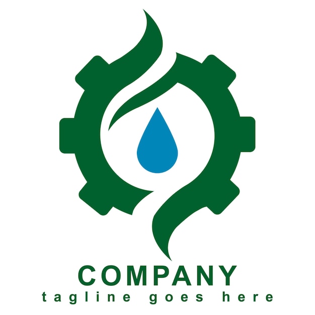 Vettore progettazione del logo per le aziende di benzina, gasolio e lubrificanti