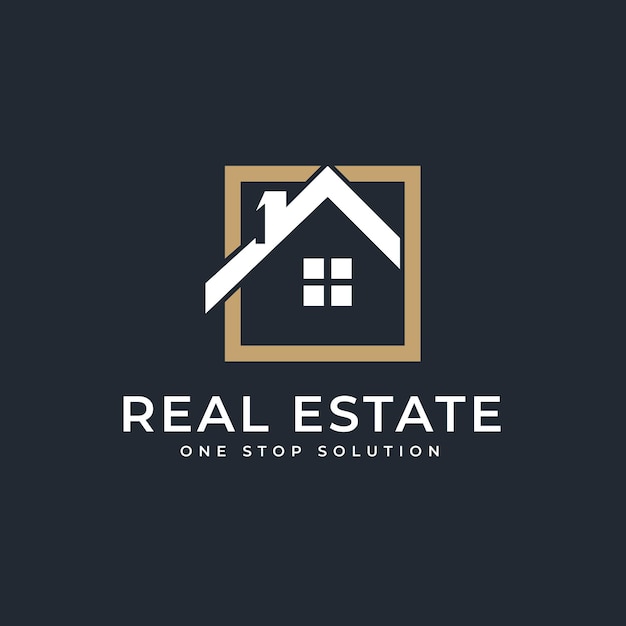 Vector logo design for real estate business