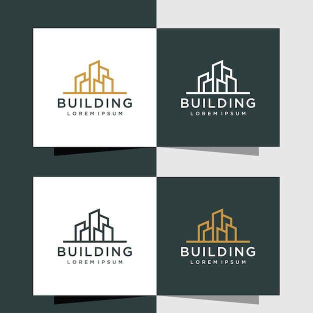 Logo design real estate logo template