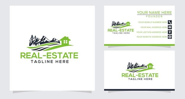 Logo design for real estate with free business card