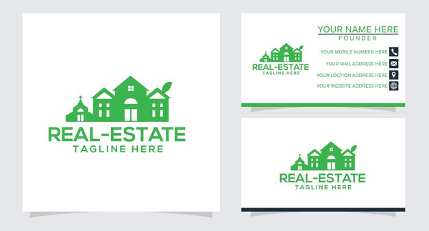 Logo design for real estate with free business card