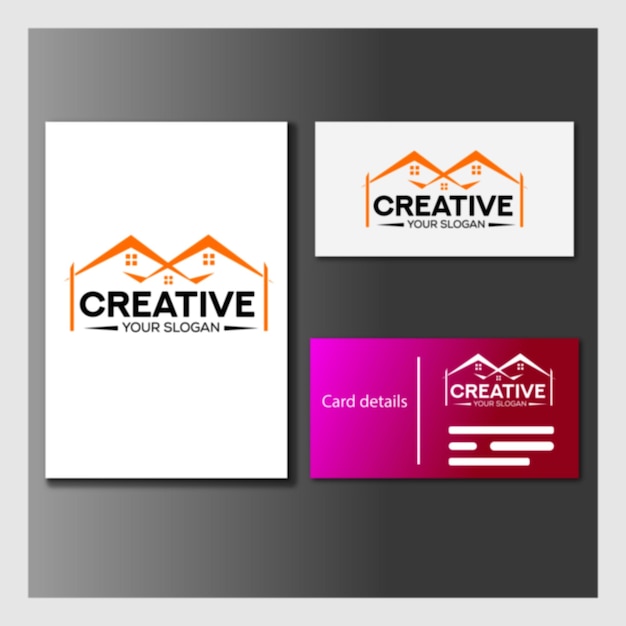 Vector logo design for real estate