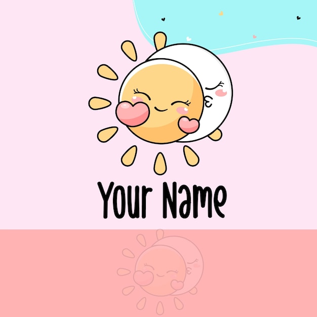 Logo design sun and moon