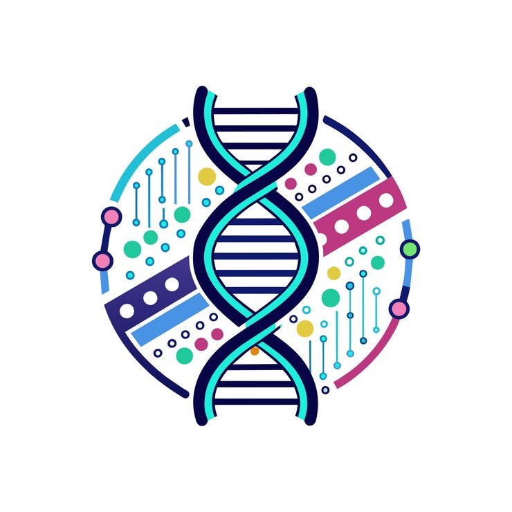 Vector logo design for technology company vector illustration