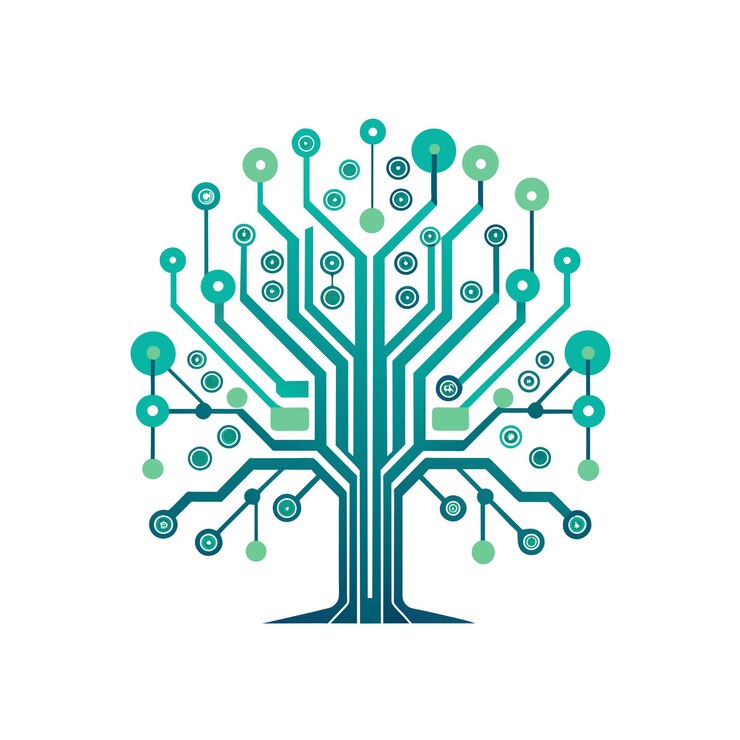 Vector logo design for technology company vector illustration