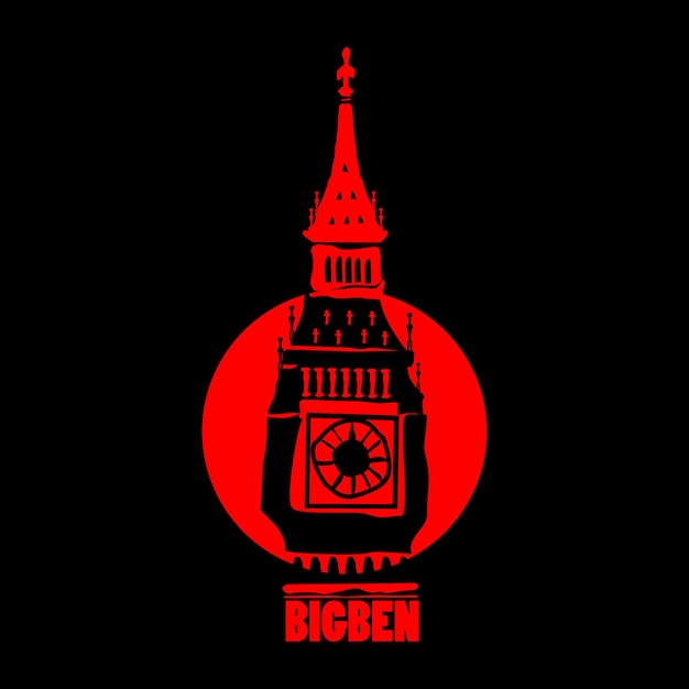 Вектор Вектор дизайна логотипа лондон городской иконки символ