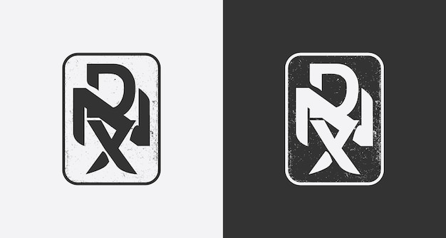 Vector logo design with initial d, n, and x concept for basketball