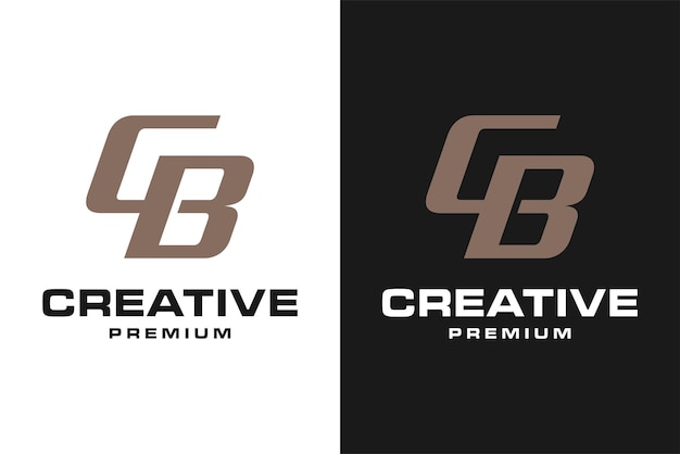 Logo design with letter c and b