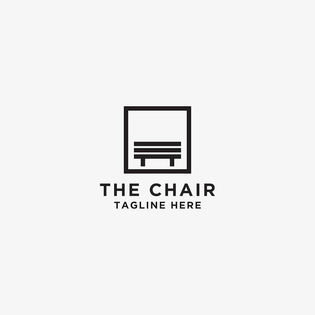 Logo Design zakelijke meubelstoelen voor winkelmeubilair woondecoratie boutique ontwerpsjablonen