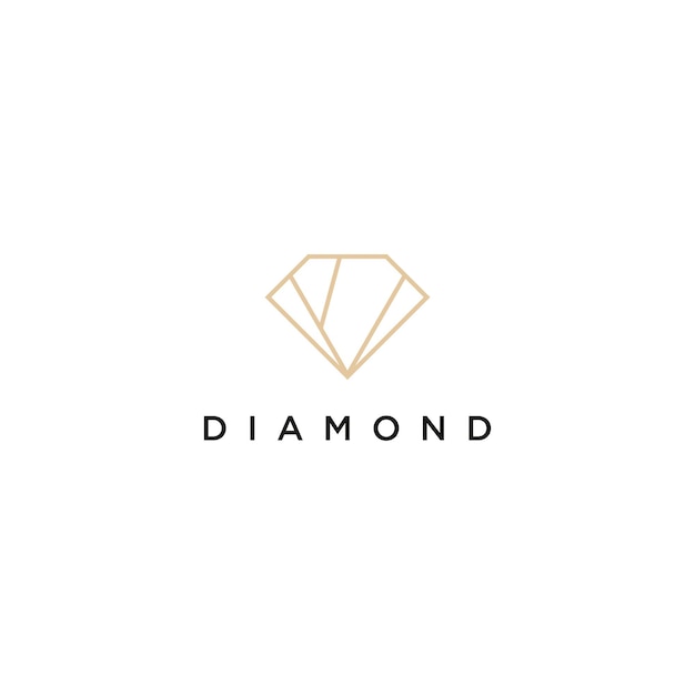 logo diamond design art template