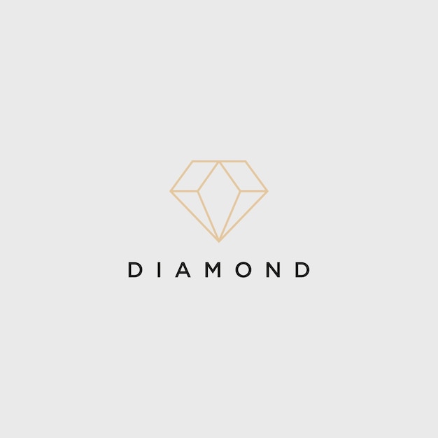 logo diamond design art template