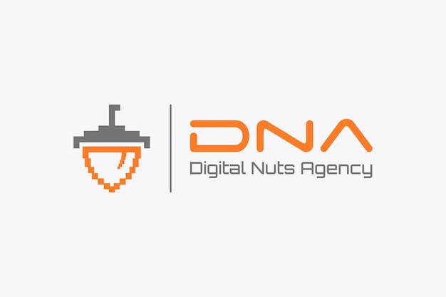 Logo digitale notenbureau eenvoudige pixel