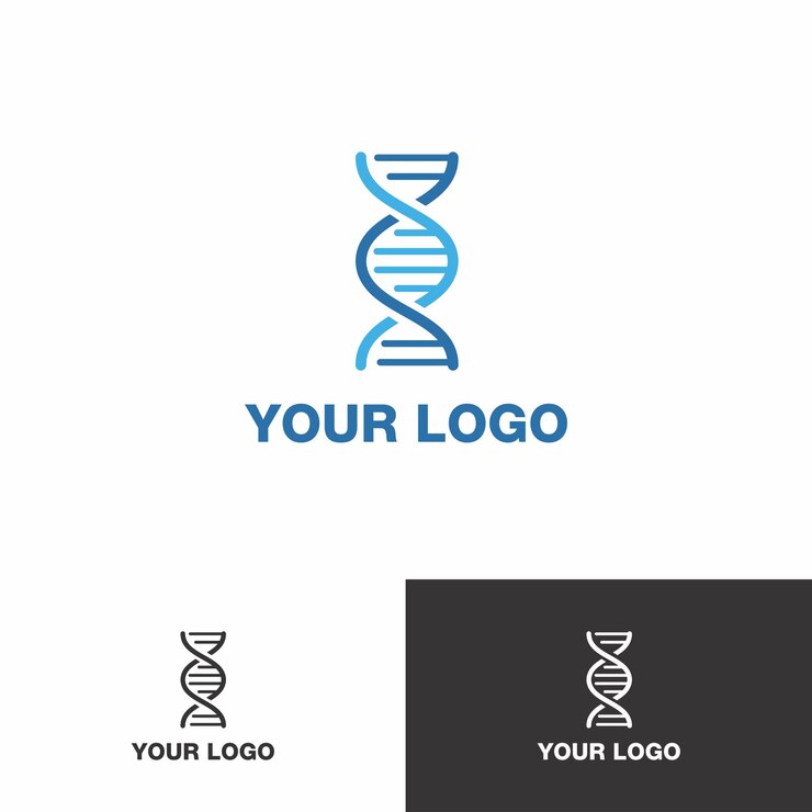 Vector logo dna company