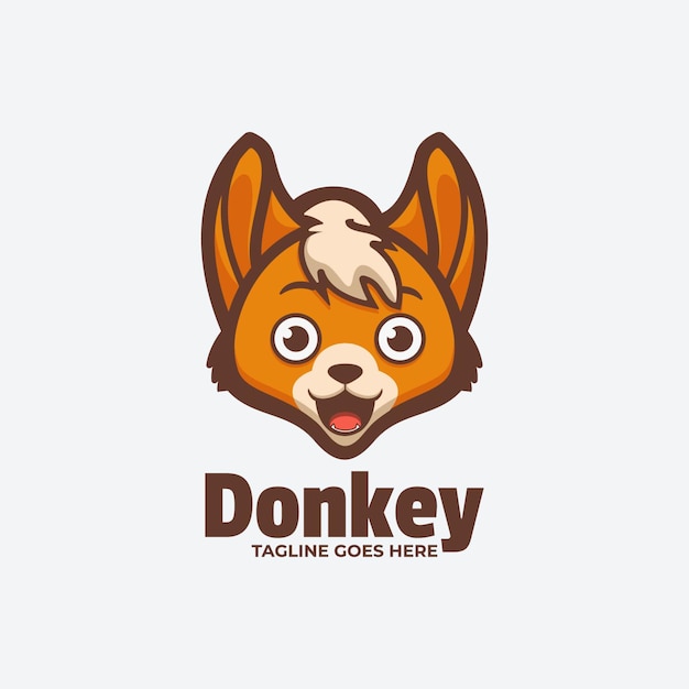 Logo for a dog named donkey.